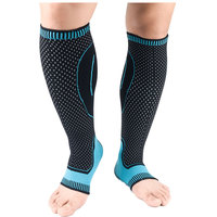 Chaussettes de compression respirantes en nylon élastique pour mollets, protection sportive d'été personnalisée pour adultes