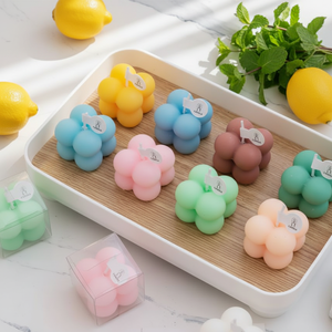 Vente flash - Bougies parfumées personnalisées - Cadeau - Artisanat - Bougies colorées - Petite bougie miniature - Bougie à bulles - Product Image 1