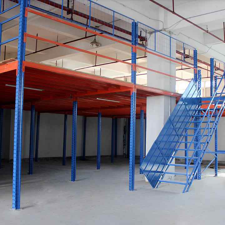 Heavy-Duty Steel Power Rack Sliding Shelf Mezzanine Warehouse Storage ...