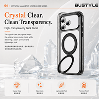 Coque de téléphone transparente arc-en-ciel antichoc pour Samsung Galaxy S26 Ultra avec support magnétique pour iPhone 18 Pro