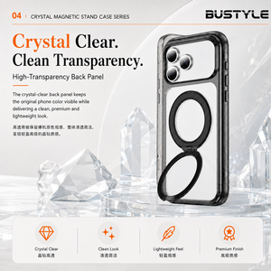 Custodia Trasparente <span class=keywords><strong>Arcobaleno</strong></span> Antiurto per Samsung Galaxy S26 Ultra con Anello Magnetico e Supporto, <span class=keywords><strong>Cover</strong></span> per <span class=keywords><strong>iPhone</strong></span> 18 Pro - Product Image 5