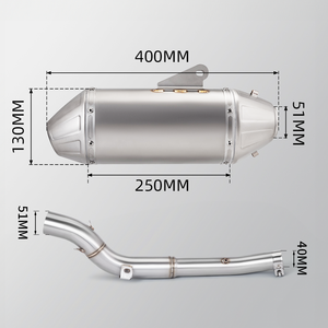 Senar knalpot balap, <span class=keywords><strong>DR</strong></span>-Z400E/S DRZ400 (2002-2006) kinerja posisi asli, pipa knalpot kondisi baru - Product Image 3