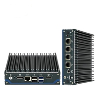 Intel J4125 NUC Mini PC sin ventilador Mini computadora de escritorio con 4*2,5G LAN Pfsense Firewall Router Hardware de seguridad de red
