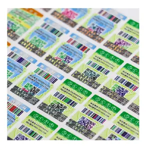 Custom Laser Security Holographic Sticker Scratch Off Qr Code Serial Number 3D Hologram Label Sticker