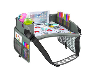 Échantillon gratuit, plateau d'activité de voyage pliable portable en PVC pour enfants en bas âge, siège auto éducatif, capacité de 30 à 40 L pour - Product Image 1