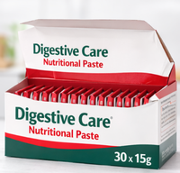 Pâte de Soin Digestif pour Chiens et Chats, Supplément Nutritionnel Probiotique pour une Digestion Saine, 30 Sachets de 15g, Gel de Soutien à la Santé Intestinale des Animaux