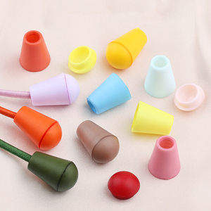 24 màu sắc bán buôn Nhựa Dây khóa Stopper nhựa đầy màu sắc dây kết thúc lời khuyên - Product Image 4