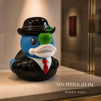 B.DUCK Série Musée Magrit Duck, Figurine PVC Vinyle Personnalisée OEM, Jouet Figurine d'Action en Caoutchouc, Boîte Mystère