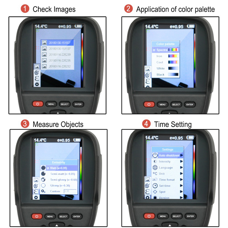 HTI HT-18 / HT-19 Max Thermal Imaging Camera – 320x240 IR – Display Model – Like New - View #2