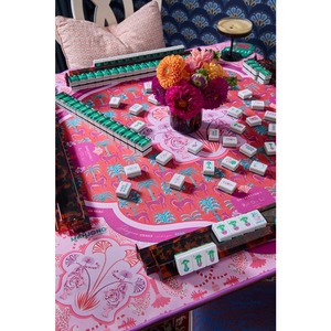 Op maat gemaakte Merry Christmas Amerikaanse Mahjong tegels 160 kaarten milieuvriendelijk opvouwbaar duurzaam luxe binnenlandse spel Mahjong mat - Product Image 5