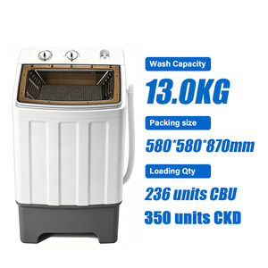Lavatrice Automatica a Carica dall'Alto da 13KG CKD SKD <span class=keywords><strong>con</strong></span> Copertura in Plastica, Semiautomatica, <span class=keywords><strong>con</strong></span> <span class=keywords><strong>Lavabo</strong></span> Integrato - Product Image 1