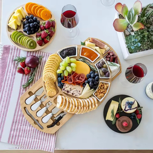 Planche à découper en bambou premium Addreen, épaisseur 4 cm, pour la vente directe en gros, idéale pour la cuisine, le fromage, les charcuteries et comme bloc de découpe. - Product Image 3