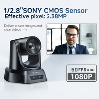 Sistema de Cámara PTZ de Conferencia con Zoom 20X y Controlador Joystick 4D - Cámara 1080p con SDI/HDMI/USB3.0/LAN(PoE) para Transmisión