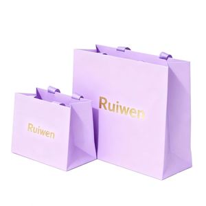 Bolsas de Papel de Regalo de Lujo con Impresión Personalizada, Bolsas de Papel al por Mayor con su Propio Logotipo para Ropa y Pequeños Negocios - Product Image 5