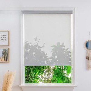 Stores enrouleurs sans fil avec écran <span class=keywords><strong>solaire</strong></span> semi-transparent à 5 % d'ouverture, <span class=keywords><strong>protection</strong></span> UV pour bureau et maison, faciles à installer - Product Image 1