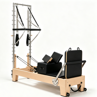 Matériel de studio de yoga professionnel de haute qualité : Machine de Pilates en érable, lit de stretching Reformer avec tour et demi-trapeze