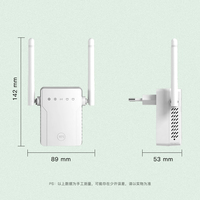 Repetidor EDUP, Amplificador de Señal Wifi de 300mbps, Doble Puerto RJ45, Extensor de Rango Wifi