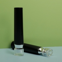 Tube en plastique PE personnalisé avec logo, 50 ml, 60 ml, 80 ml, pour gloss à lèvres, crème pour les yeux, tube à presser, emballage cosmétique avec bouchon à vis à deux couches