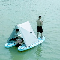 Yak Outdoors SUP 2-en-1 : Cadre de rattachement en alliage d'aluminium pour paddleboard, accessoires de connexion pour bateau pneumatique, catamaran ou bateau de pêche