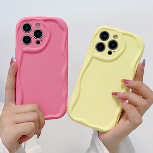 เคสโทรศัพท์ TPU สีครีมลูกกวาดโค้งสำหรับ infinix Hot 30 Play 20I 30i 12 10 Pro สำหรับ tecno <span class=keywords><strong>Spark</strong></span> 10C camon 20 GO8C 9 - Product Image 3