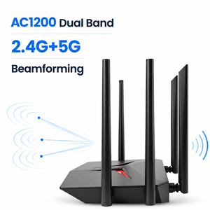Compatible con el último enrutador OpenWRT WIFI-5 AC1200 de doble banda 2.4G y 5G R412G de HOSECOM High Tech R&D - Product Image 1