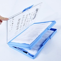 Porte-documents multifonctionnel pour étudiants, bloc-notes, porte-cartes d'identité grande capacité, impression de logo en option, plateau à documents A4 robuste