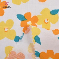 Tissu en popeline de coton à imprimé floral 40Sx40S pour chemise et robe