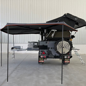 25 nouveau camping familial tout-terrain standard australien petite remorque de voyage en aluminium de luxe <span class=keywords><strong>lit</strong></span> de camping RV avec cuisine - Product Image 4
