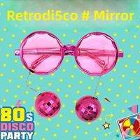 Lunettes boule disco rétro années 70-80 pour déguisements de cowgirl, décorations de fête disco, anniversaires, mariages et accessoires photo