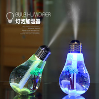 Humidificateur d'air créatif 400ml avec ampoule colorée pour diffuseur d'huiles essentielles aromathérapie Veilleuse Maison Muet Mini Usb Purificateur d'air