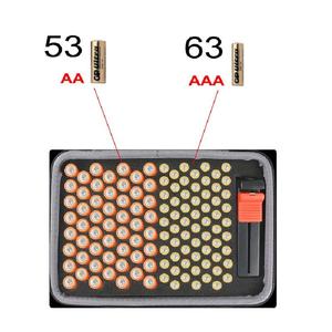 Estuche de viaje duro para pilas AA, doble A/AAA, Triple A, organizador de batería dura alcalina para <span class=keywords><strong>el</strong></span> día A día, 116 - Product Image 3