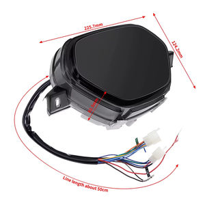Direto da fábrica CD110 DY110 Wave100 199km Digital LED Painel <span class=keywords><strong>RPM</strong></span> CD110 Alpha Meter Motocicleta Velocímetro - Product Image 4