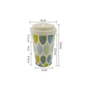 Wholesale 350Ml & 400Ml Custom Plastic Reusable Rpet Cups Coffee <b>Mugs</b> With Lid Children for Camping Office Outdoor Drinking - Product Image 2