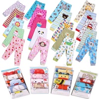 Everystep 5in1 Baby animal design 100 %cotton embroidered baby PP Pants for newborn