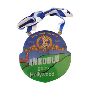 Cheap Wholesale Custom Miraculous Medals With Lanyards Gold Medal For Competition - Product Image 4
