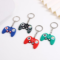 Porte-clés mignon en forme de manette de jeu, porte-clés en silicone souple, mini pendentif de jeu vidéo pour les gamers