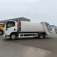 Camion compacteur de déchets ISUZU 4x2 à chargement arrière 8 m³ Diesel Manuel Télécommandé Véhicule de collecte des ordures LHD RHD en option