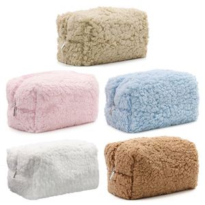Fashion Plush Zipper Makeup Bag Fashion Cosmetic Bag Eco-Friendly Travel <b>Toiletry</b> <b>Storage</b> for Small Items - Product Image 1