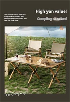 BNcompany DJZ Table pliante en alliage d'aluminium épaissi Camping en plein air pique-nique oeuf rouleau Table sac de rangement mobilier d'extérieur général