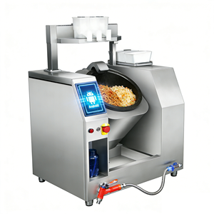 Équipement de cuisine professionnelle : Machine de cuisson automatique pour riz frit, <span class=keywords><strong>robot</strong></span> à rouleaux à alimentation automatique, <span class=keywords><strong>cuiseur</strong></span> de sel et de sauces - Product Image 4