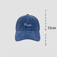 Nouvelle Arrivée Casquette de Baseball Unisexe en Daim Vintage à Pois Multicolores Personnalisée avec Ruban et Broderie de Lettres, Visière Hiver Automne