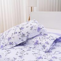 Usine personnalisé en gros pas cher 3 pièces Polyester ensemble de literie pour bébé violet imprimé couette ensemble de literie # Newarrival
