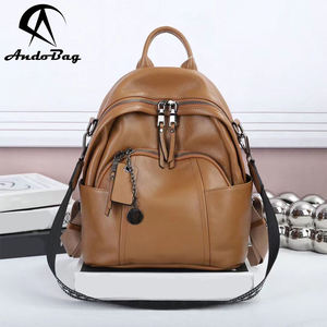Mochilas AndoBag para Mujer, de Cuero Vacuno Genuino, Bolso de Hombro Moderno, Mochila de Viaje de Gran Capacidad, Bolso de Mano para el Día a Día, 23-66 - Product Image 1