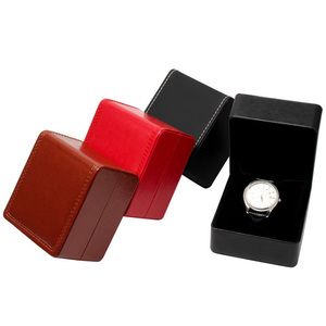 Wholesale High Quality Leather <strong>Watch</strong> <strong>Box</strong> <strong>Watch</strong> Packaging Storage Gift Case - Product Image 1