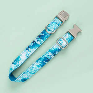 निर्माता कस्टम लक्जरी पालतू कुत्ते कॉलर पॉलिएस्टर नायलॉन समायोज्य और पंखा क्लासिक और सुंदर प्रशिक्षण कॉलर - Product Image 3