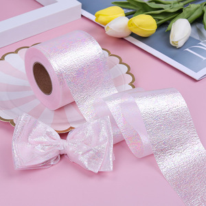 Rollo de tul de 6cm con lentejuelas brillantes, cinta de tul de 25 yardas para DIY, faldas de mesa con tutú, pompones, suministros de decoración para fiesta de cumpleaños de bebé y boda - Product Image 4