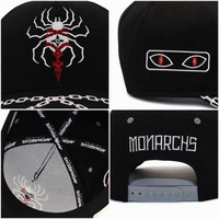Gorra de Béisbol Negra Personalizada, de Sarga de Algodón, 5 Paneles, Bordado 3D, Ajustable con Cierre a Presión, Unisex, Estilo Urbano, Venta al Por Mayor, OEM, ODM