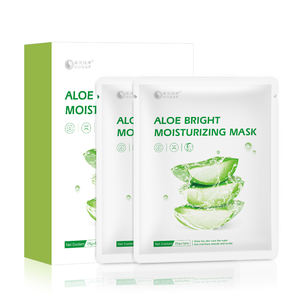 Yeni ürün popüler nemlendirici yatıştırıcı levha maskeleri Aloe yüz cilt bakımı rahatlatıcı yüz maskesi - Product Image 4