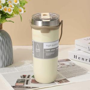 Gobelet isotherme en acier inoxydable 710 ml avec manchon en silicone pour les voyages, design minimaliste - Product Image 5