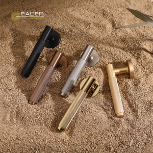 EADER Tay Nắm Hợp Kim Kẽm Vàng Phong Cách Hiện Đại Tay Nắm Cửa Nội Thất Phòng Thiết Kế Có Khía - Product Image 5